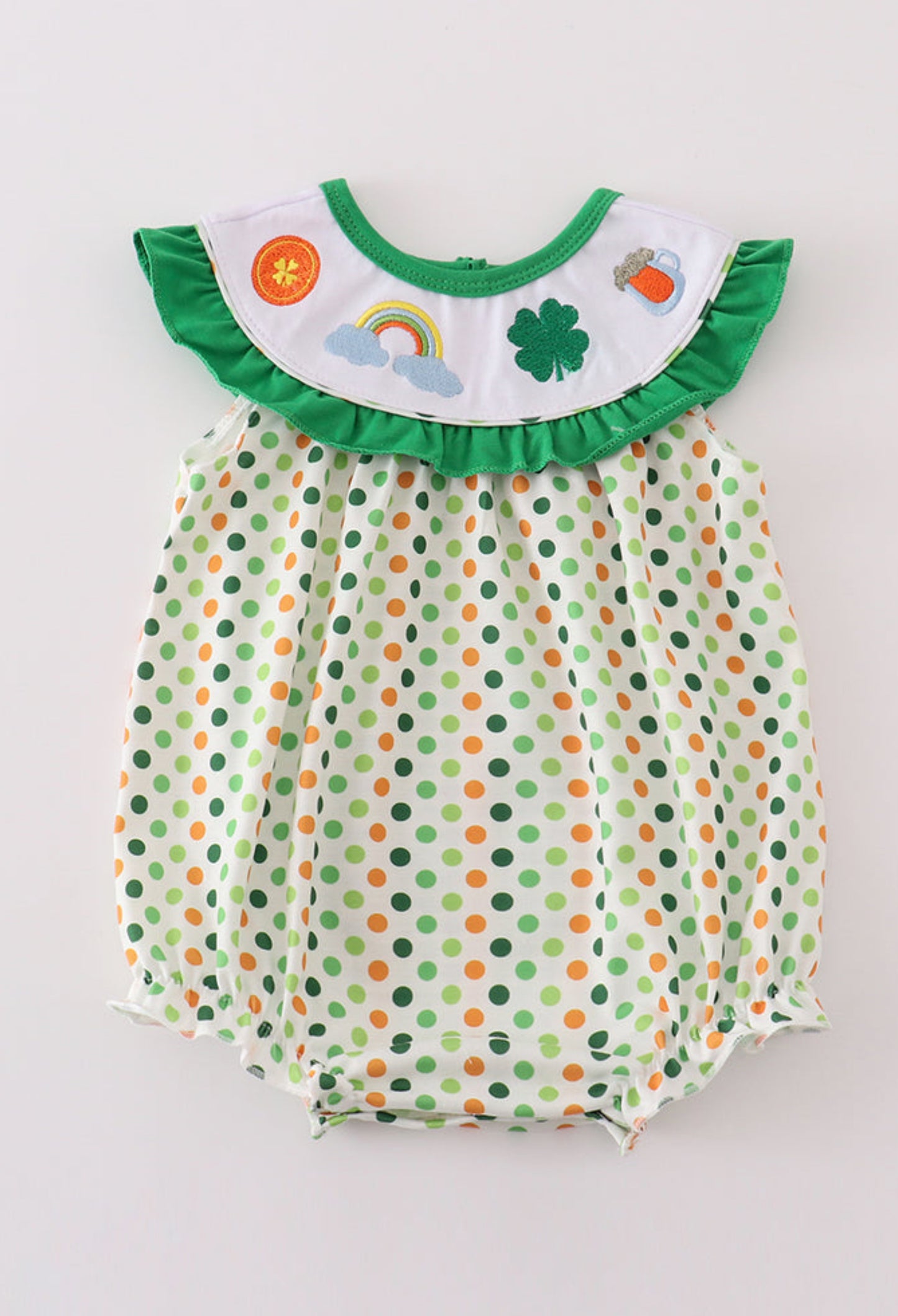 Clover rainbow embroidery girl bubble