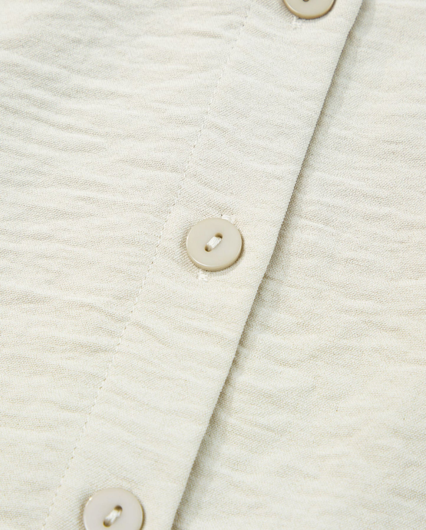 Beige pure color patch pocket shirt