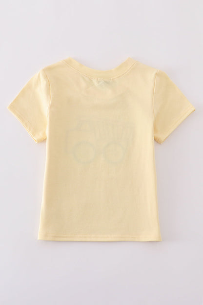 Yellow truck applique top