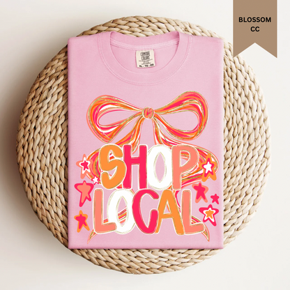 Shop Local Bow Tee.