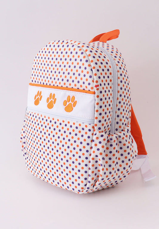Clemson embroidery girl/boy school bag