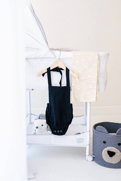 Black Summer Baby Romper