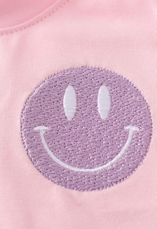 Smile gingham girl bloomer set