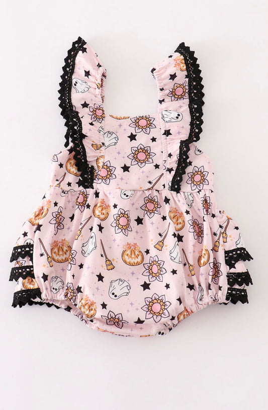 Pink Halloween girl bubble