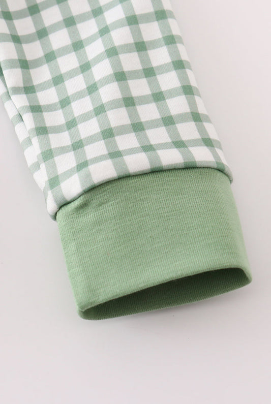 Clover embroidery boy bubble