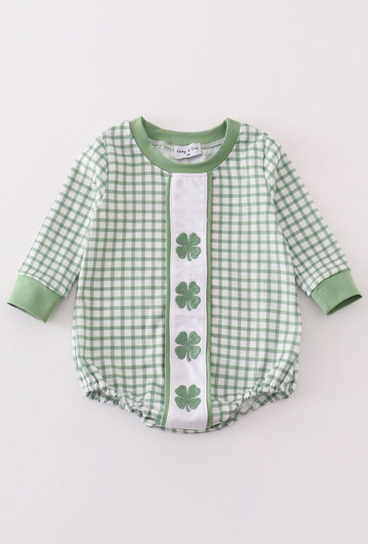 Clover embroidery boy bubble