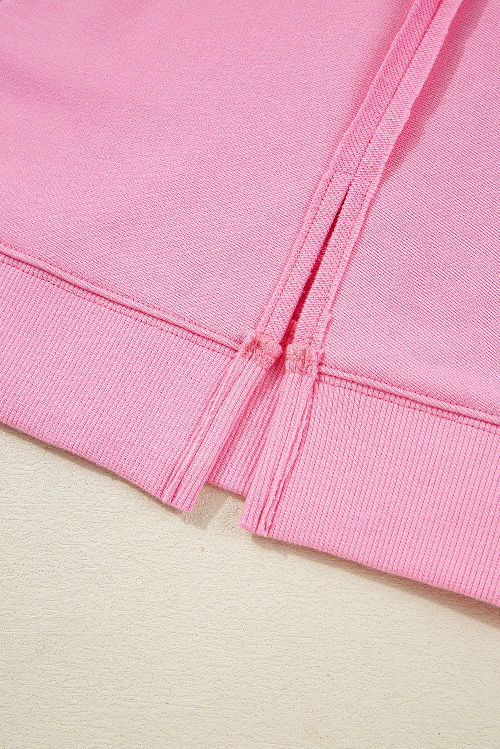 Lace insert bow embroidered sweatshirt