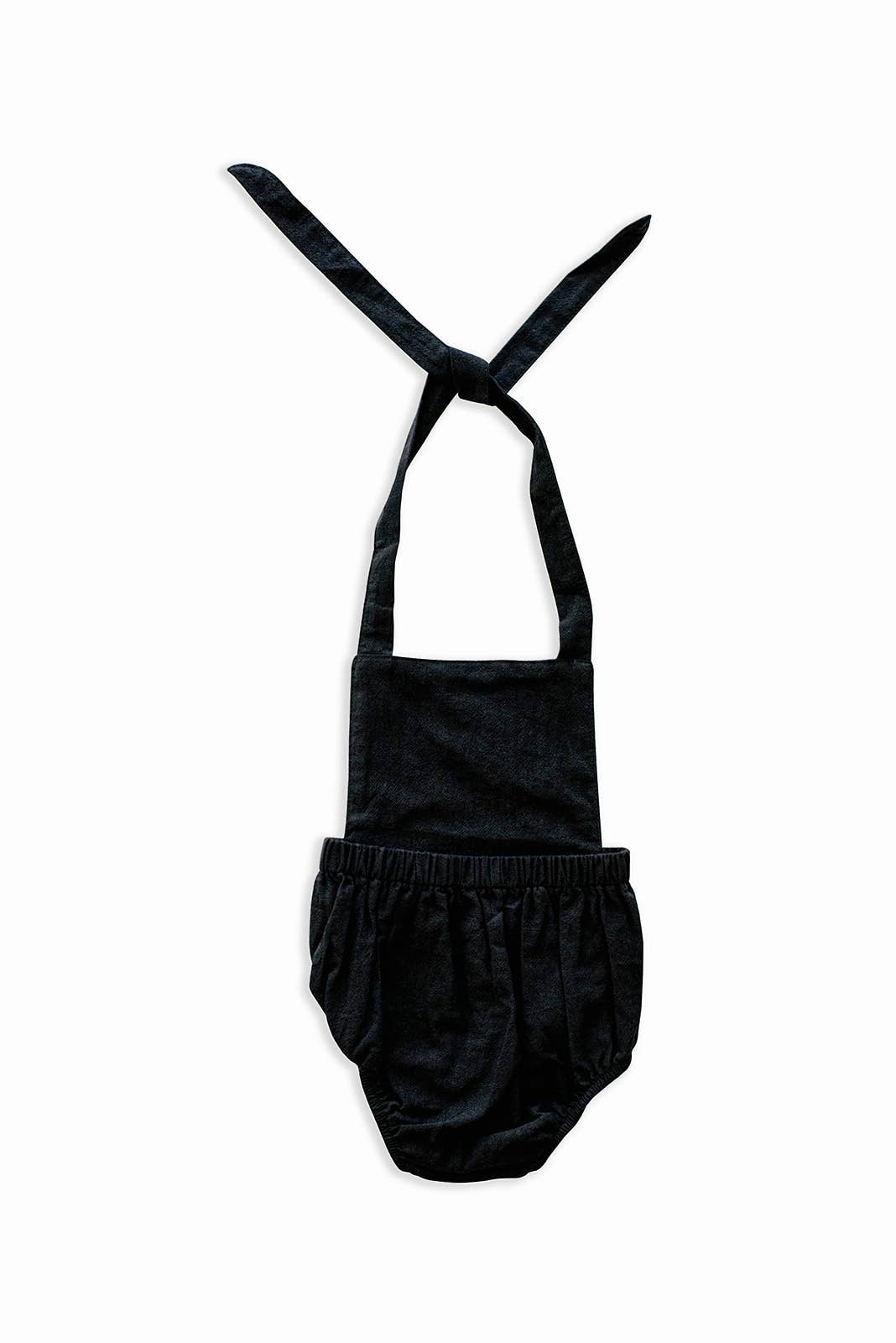 Black Summer Baby Romper