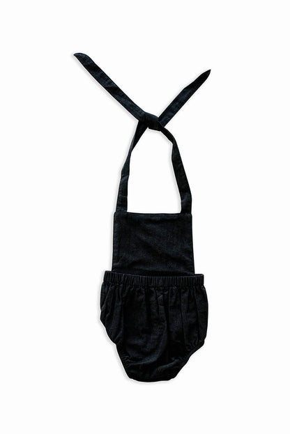 Black Summer Baby Romper