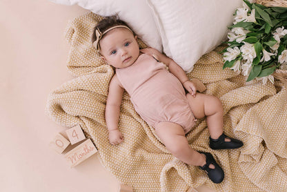 Blush Summer Baby Romper